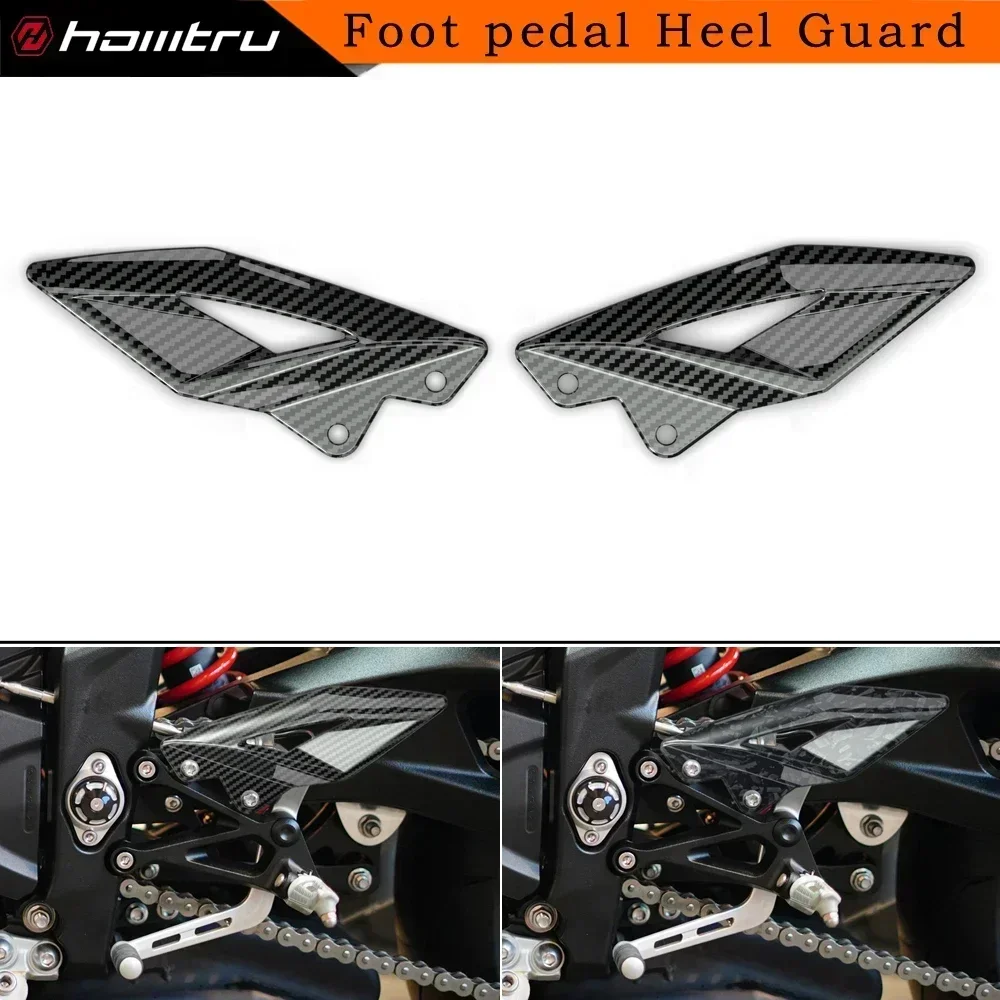 Motorcycle FootPeg Footrest Set Heel Plates Guard For Triumph Street Triple 765R 765RS-motorcycle accessories motorcycle footrests motorcycle foot pedals