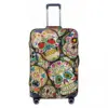 Sugar Skull Suitcase Cover Halloween Style Cool Travel Flight Practical Luggage Accesories Protector 2