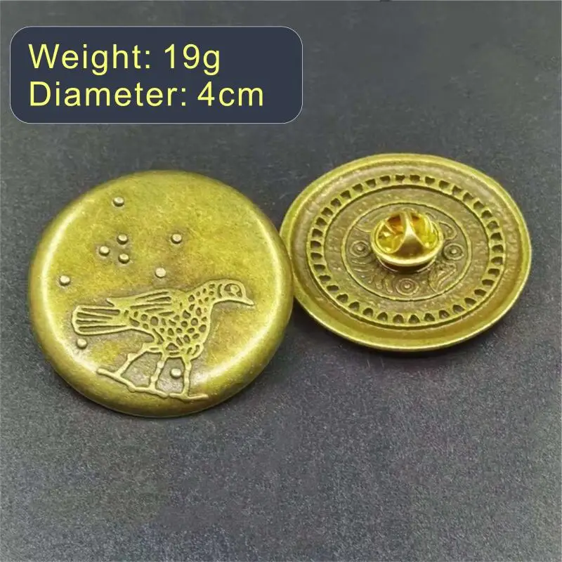 Black Myth Wukong Peripherals Collection Edition Gold Hoop Ring Badge Wind Chime Necklace Badge Commemorative Game Jewelry Gifts