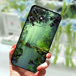 Premium Silicone Soft TPU Back Cover with Artistic Design for Smartphone Protection (VTGC01)