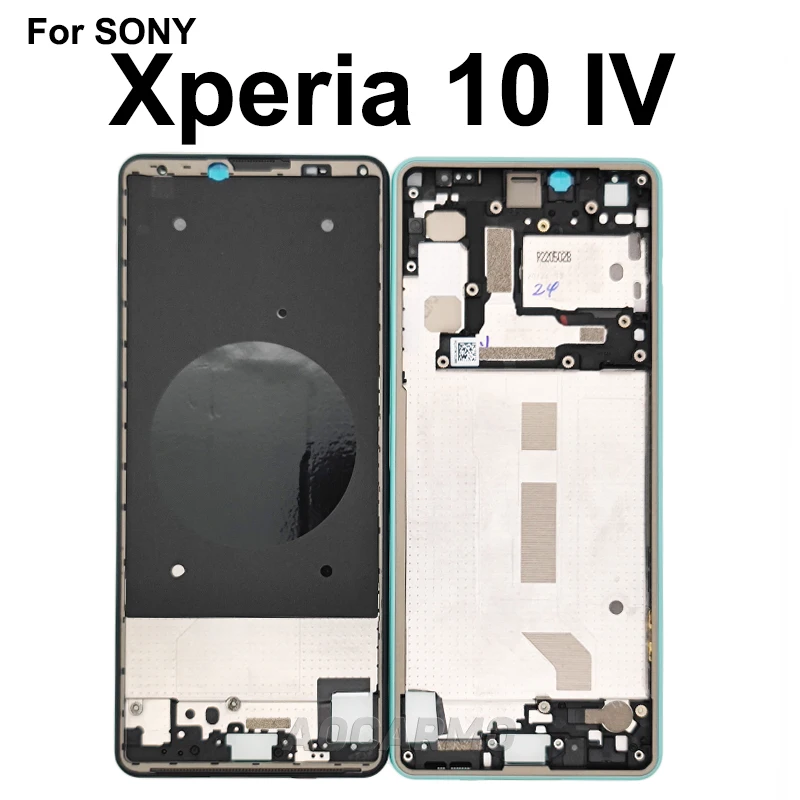 Aocarmo Xperia 10 IV XQ-CC72 CC54 CC44 X10iv 용 중간 프레임 섀시 베젤 브래킷, 중간 플레이트 하우징 교체 부품