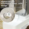 Automatic Cat Feeder & Water Dispenser with Gravity Food Storage Container for Cats and Dogs 6