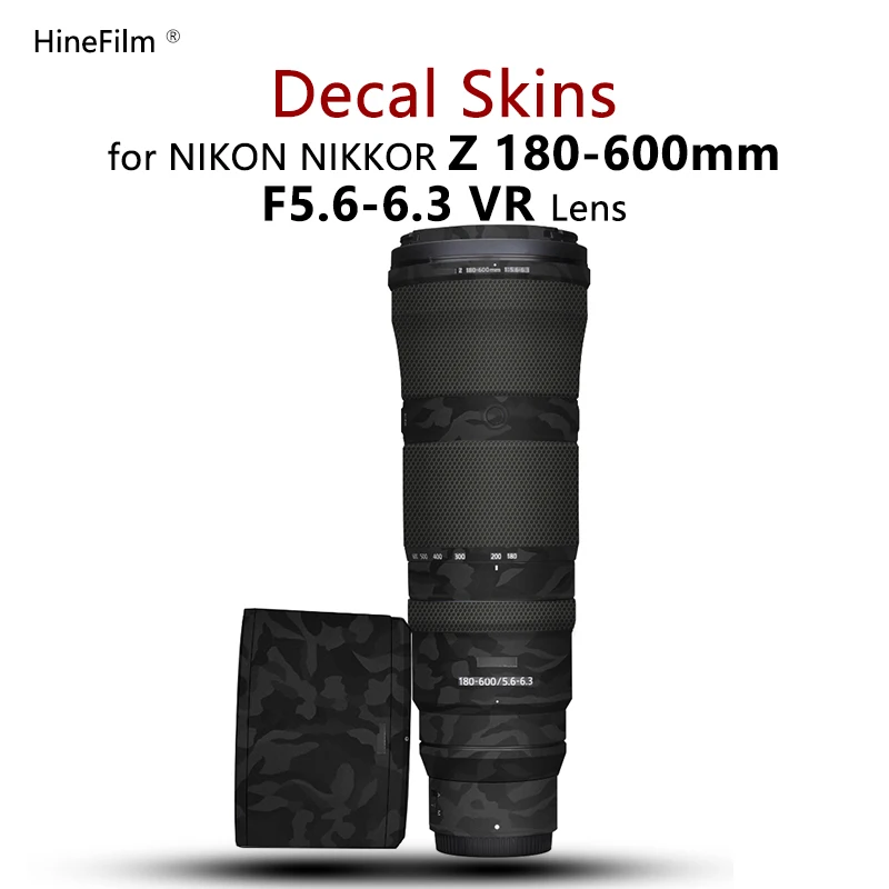 Nikkor Z180600 Copriobiettivo Adesivo 180-600 Decalcomania Pelle Per Nikon Z 180-600Mm F5.6-6.3 Vr Decal Protector Coat Wrap Sticker Film
