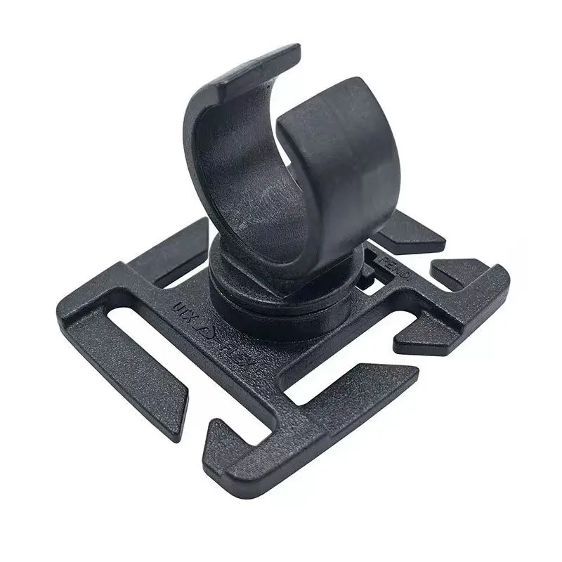 45° Offset Flashlight Mount With Picatinny Rail & QD Quick Release - Fits 1" (25.4mm) Or 1.18" (30mm) Tubes