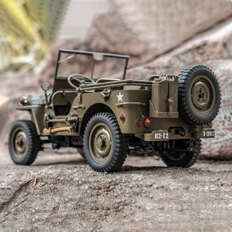 ROCHOBY 1:12 RC카, 1941 Willys MB 버기 1/12 RC 크롤러 등반 리모컨 모델 자동차, 성인 어린이 장난감 선물