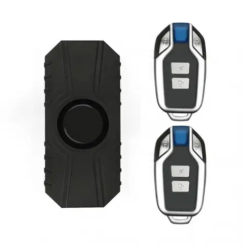 Vibration Motion Sensor Bike Alarm Waterproof Motorcycle Anti-Theft Bicycle Alarm With Remote Control 150 DB Super Loud