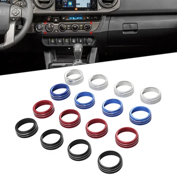 Auto In Alluminio AC Anello di Controllo del Clima Manopola Trim 4 Pz/set Per Toyota Tacoma 2016 2017 2018 2019 2020 2021 2022 2023
