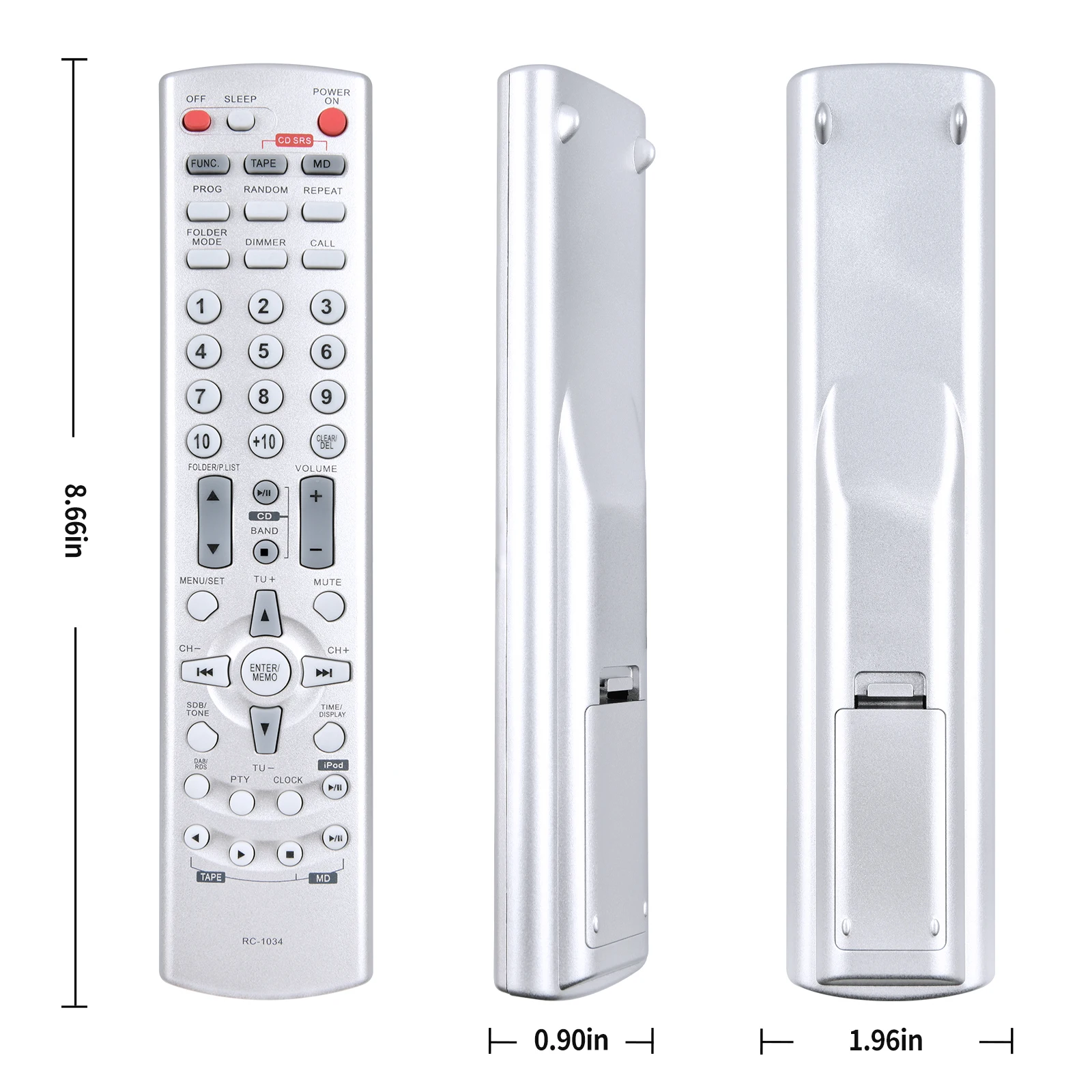 Telecomando Universale RC-1034 Per Denon – Compatibile Con DRA-F102 E RCD-M33 - Foto 2