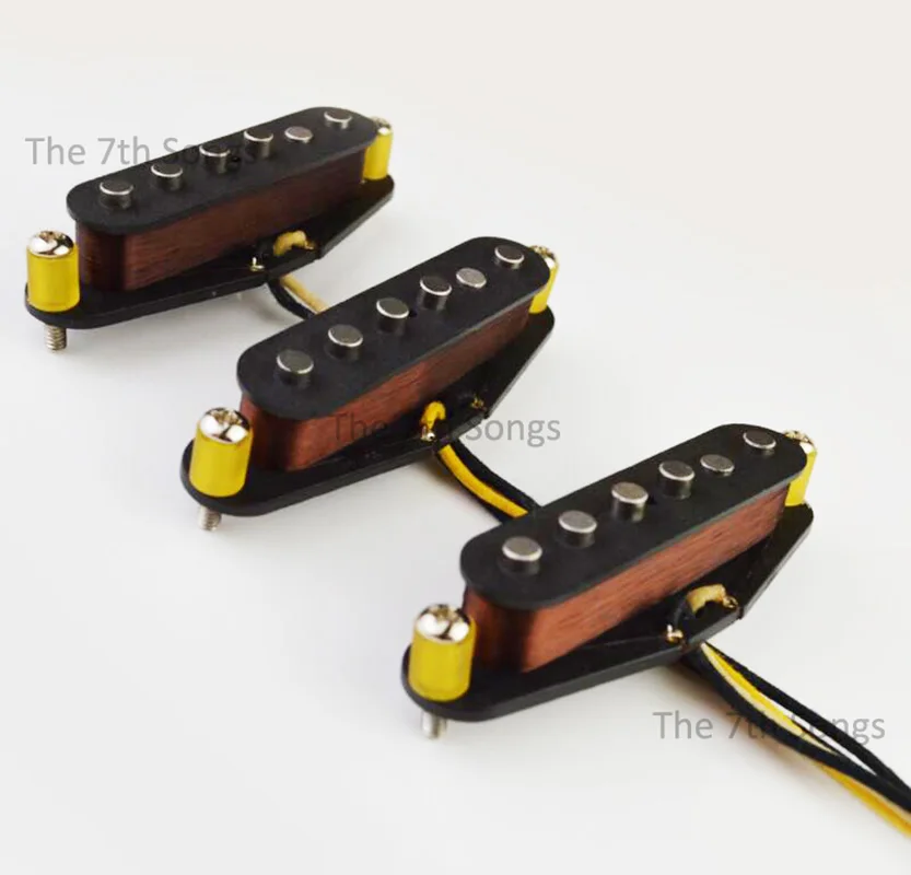 thumbnail image 2 of NEW Hot Texas Blues For Fender Stratocaster PICKUP SET Strat Pickups Chrome 2 of 11