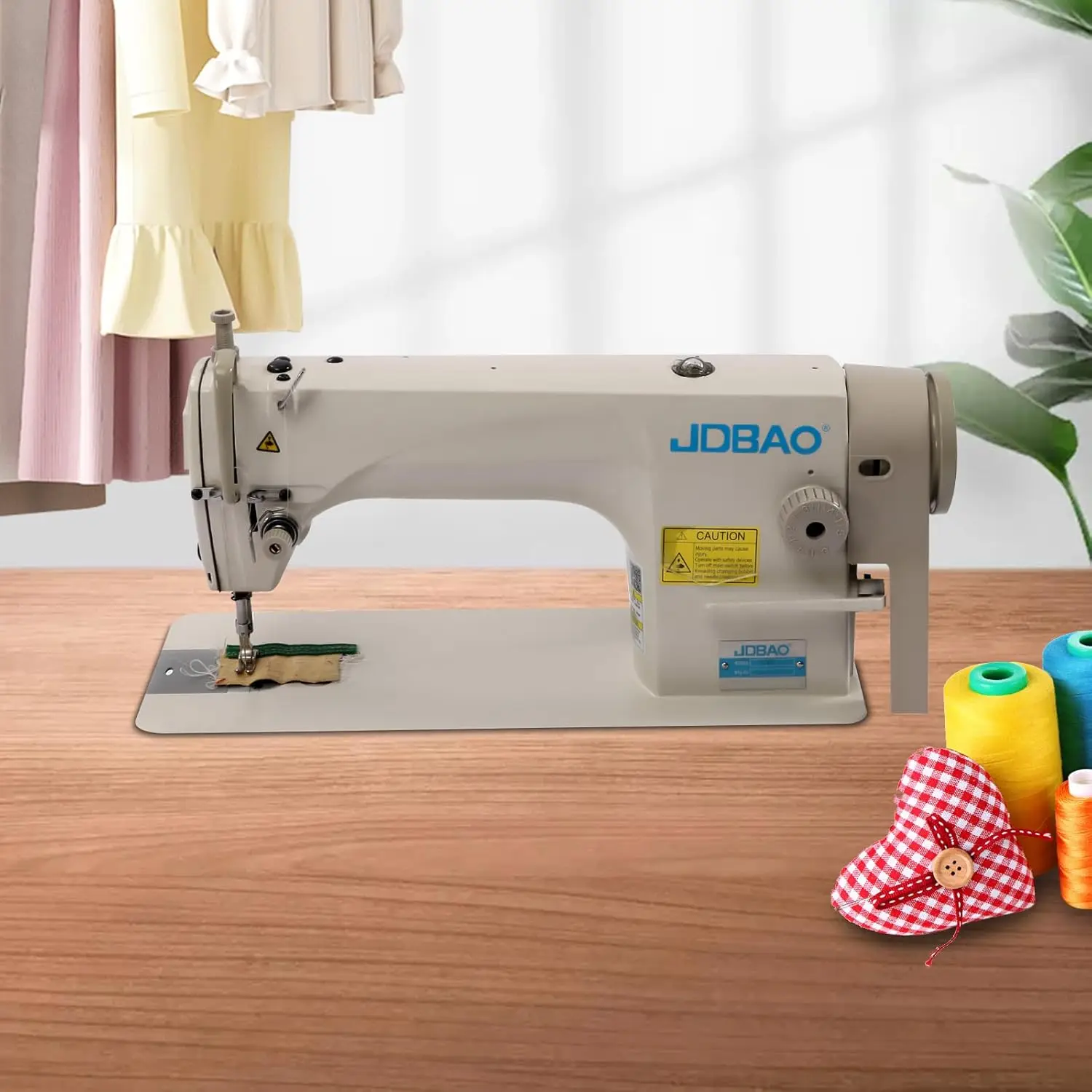 110V 550W Heavy Duty Sewing Machine Countertop Thick Stuff Sewing Machine With Large Double-Thread Rotary Hook For Sewing Jeans 3