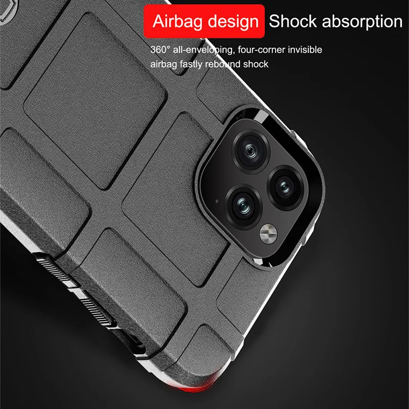Armor Shield Shockproof Case for IPhone 13 12 Pro 11 11Pro Max X XR XS 7 8 6S 14 Plus SE 2020 Rugged Fiber Anti-fall Cover Cases