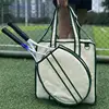 Portable Racket Bag Hole Ball Racquet Storage Bag Canvas Fabric Sports Racket Bag For Table Tennis Rackets Badminton Rackets 2