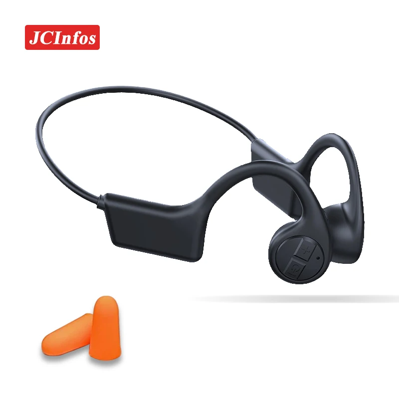 Беспроводные Bluetooth-наушники с костной проводимостью, спортивные Hi-Fi-наушники для бега, наушники-вкладыши для смартфонов с черным микрофоном