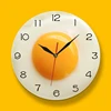 Fried Egg Poached Egg Wall Clock Egg Yolk Clock Digital Pointer Clock Canteen Restaurant Creative Acrylic Wall Clock 4