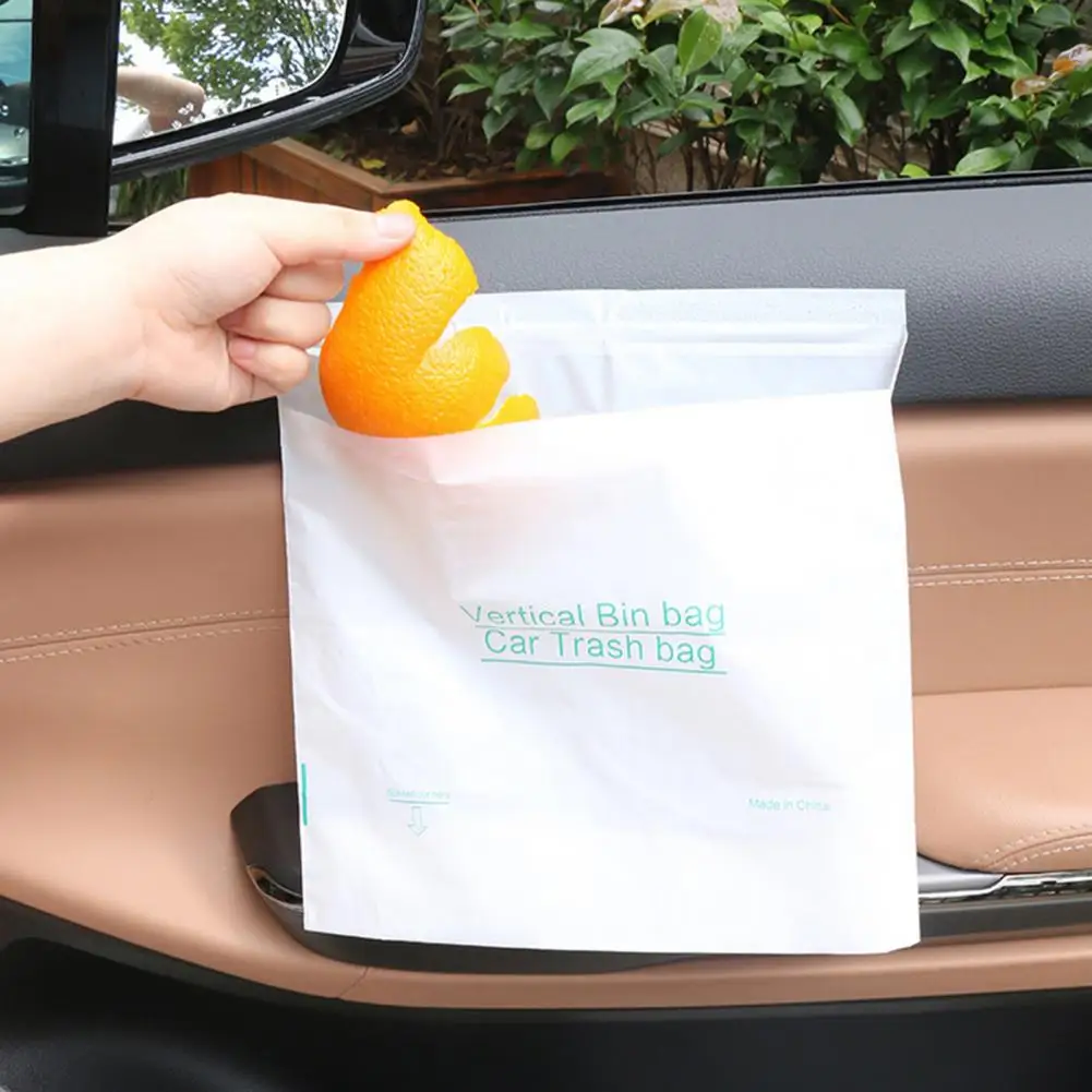 Leak-proof Car Trash Bag Capacity Disposable Car Garbage Bags for Travel Home Leak-proof Container Bag Spill-proof Car Garbage цена и фото