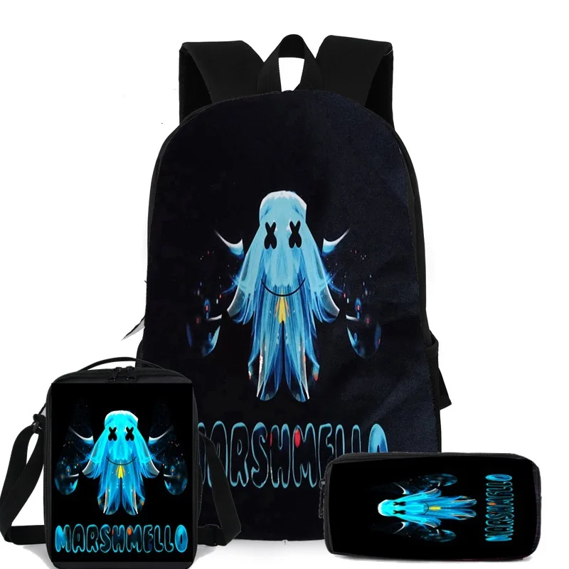 DJ marshmallow backpack, versatile electronic music marshmello