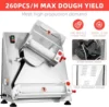 Pizza Dough Roller Sheeter, Max 12", Automatic 370W Electric Pizza Dough Roller, Stainless Steel, Suitable for Noodle 2