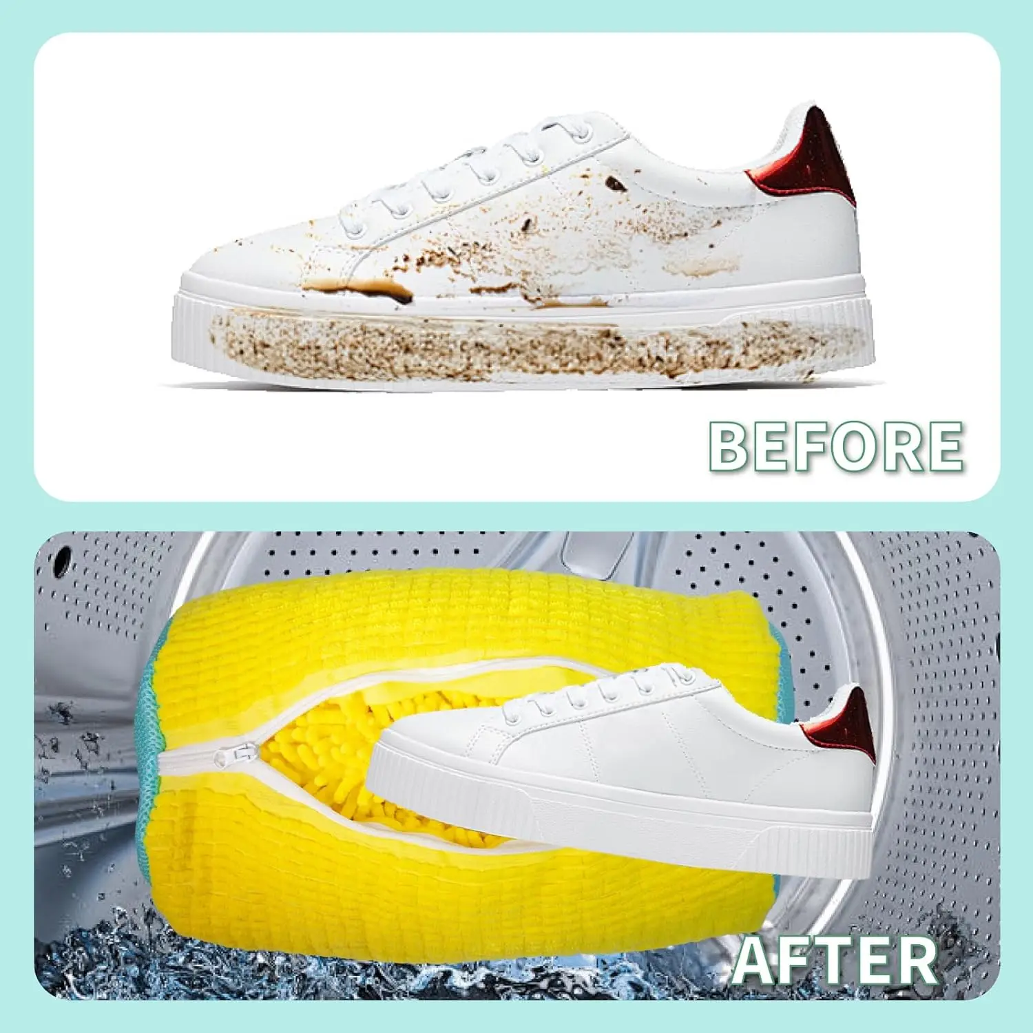 1 Pc Laundry Shoe Bag Shoe Washing Machine Bag Washer and Dryer Bathroom Accessories Sneakers Washing Bags Laundry Bags shoe washing bag laundry bag