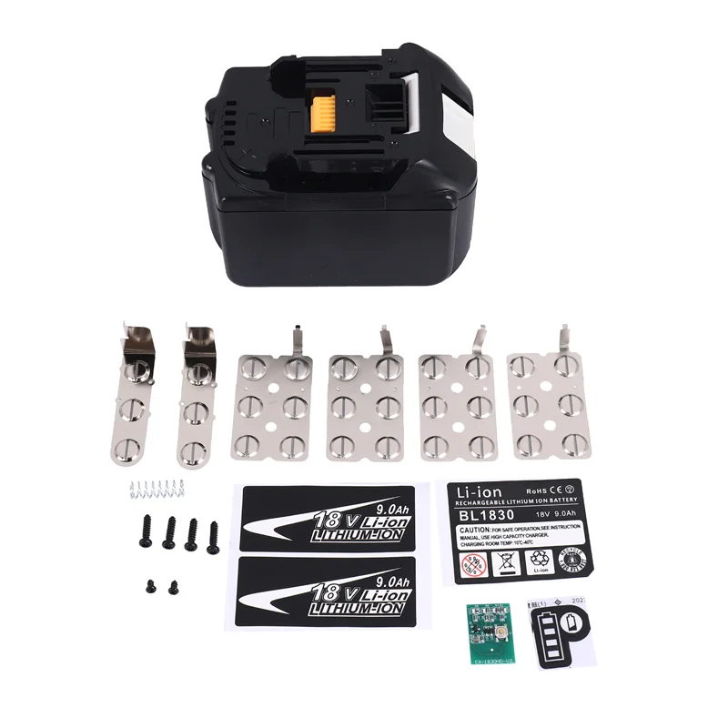 【Be worth】 New--BL1890 Li- Case Charging Protection Circuit Board Box BL1860-15 For 18V 9.0Ah Sticker Label.
