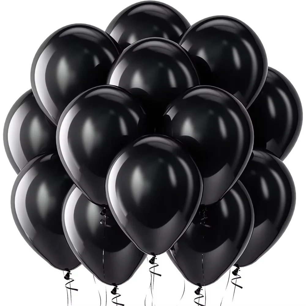 10inch Balloons Black Pink Round Latex Balloon Birthday Party Decor Adult Wedding Decoration Helium Globos Baby Shower Balloon