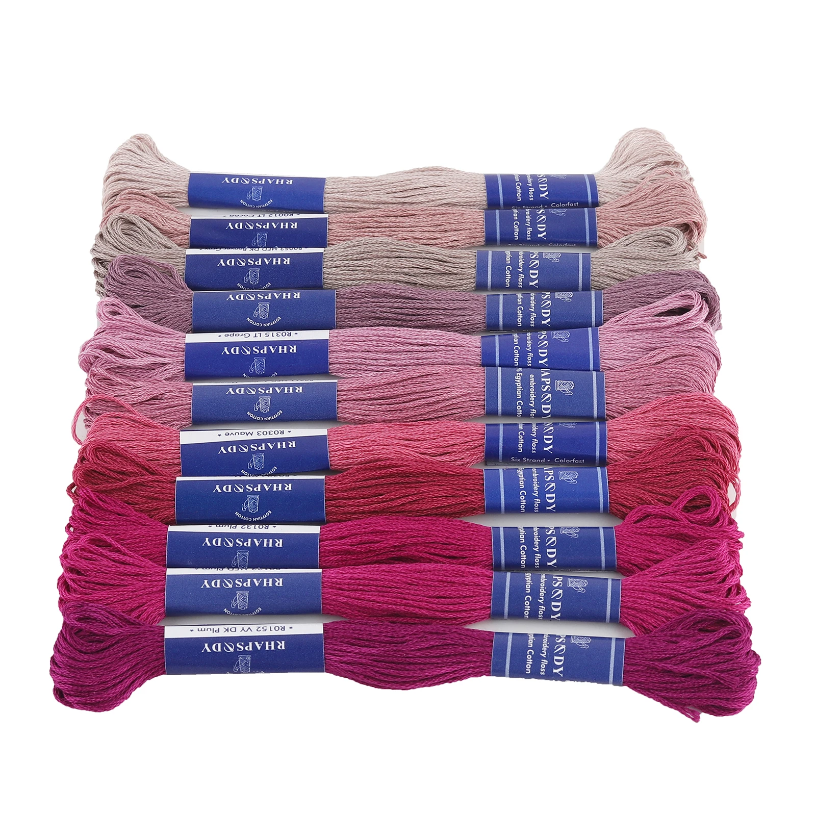 Premium Egyptian Cotton Embroidery Floss - 6 Strand, 8 Meters, Double Mercerized and Singed for Superior Cross Stitch and Sewing