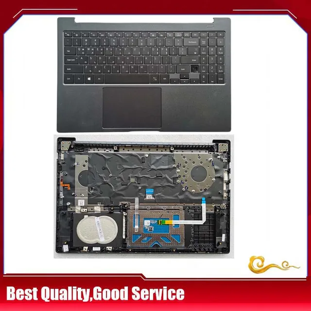 무료 배송 옵션을 가지고 있는 삼성 15.6인치 노트북 7 포스 NP760XBE BV NT761XBE LCD 후면 커버, 베젤, 팜리스트 KR US BR 키보드, 하단 케이스, 플라스틱 재질, YUEBEISHENG 브랜드