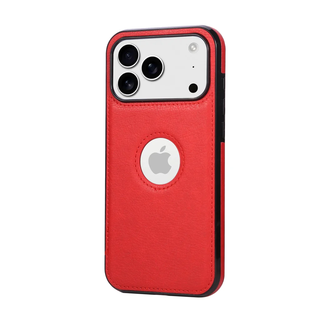 Ultra Thin Slim Business PU Leather Phone Case with Logo Display