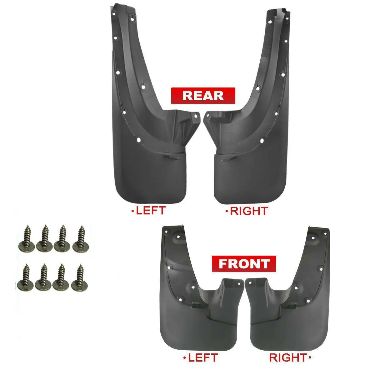 

4PCS Splash Guards Mud Flaps Molded For Toyota 4Runner Sport SR5 2003 2004 2005 2006 2007 2008 2009