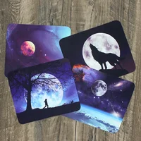 4Pcs/Lot Cartoon Interstellar Planet Wolf Glasses Cloth 17*14CM  Eyeglasses Microfiber Clean Cloth for Lens Phone Screen Clean 1