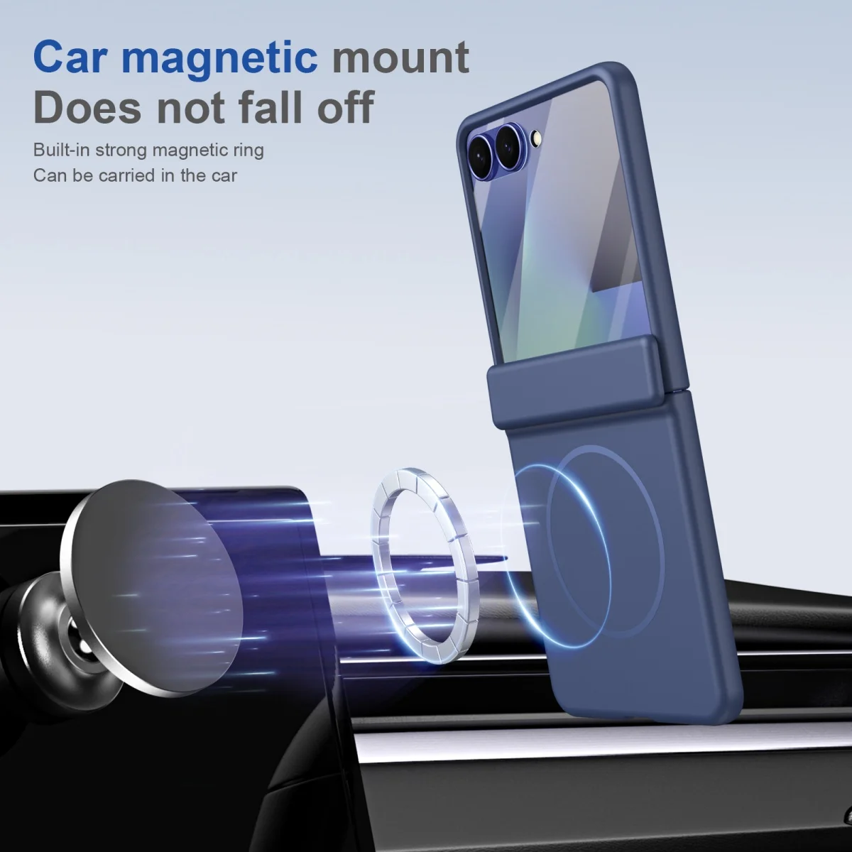 MagSafe Magnetic Phone Case with Screen Protector and Hinge Protection Cover