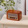 1:12 Dollhouse Miniature Retro Radio Ornament Audio Player Model Home Decor Toy Doll House Living Room Bedroom Accessories 6