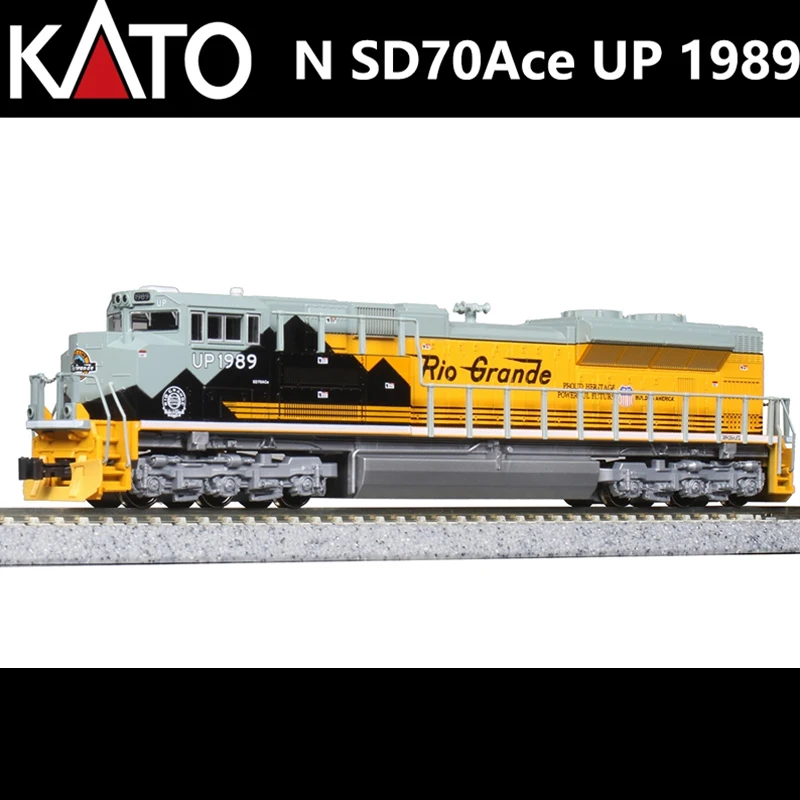 KATO Train Model 1:160 N Scale Internal Combustion Engine SD70Ace UP 1989 Internal Combustion Engine DRGW Electric Toy Train kato ho train model 1 87 internal combustion engine 37 6605 emd sd40 2 internal combustion engine cab headlight bn train model