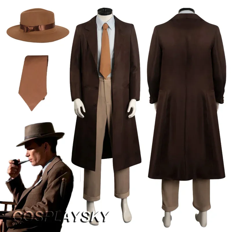 

J Robert OppenHeimer Cosplay Fantasy 2023 Movie Physicist Costume Disguise Adult Men Cosplay Roleplay Fantasia Outfit Halloween