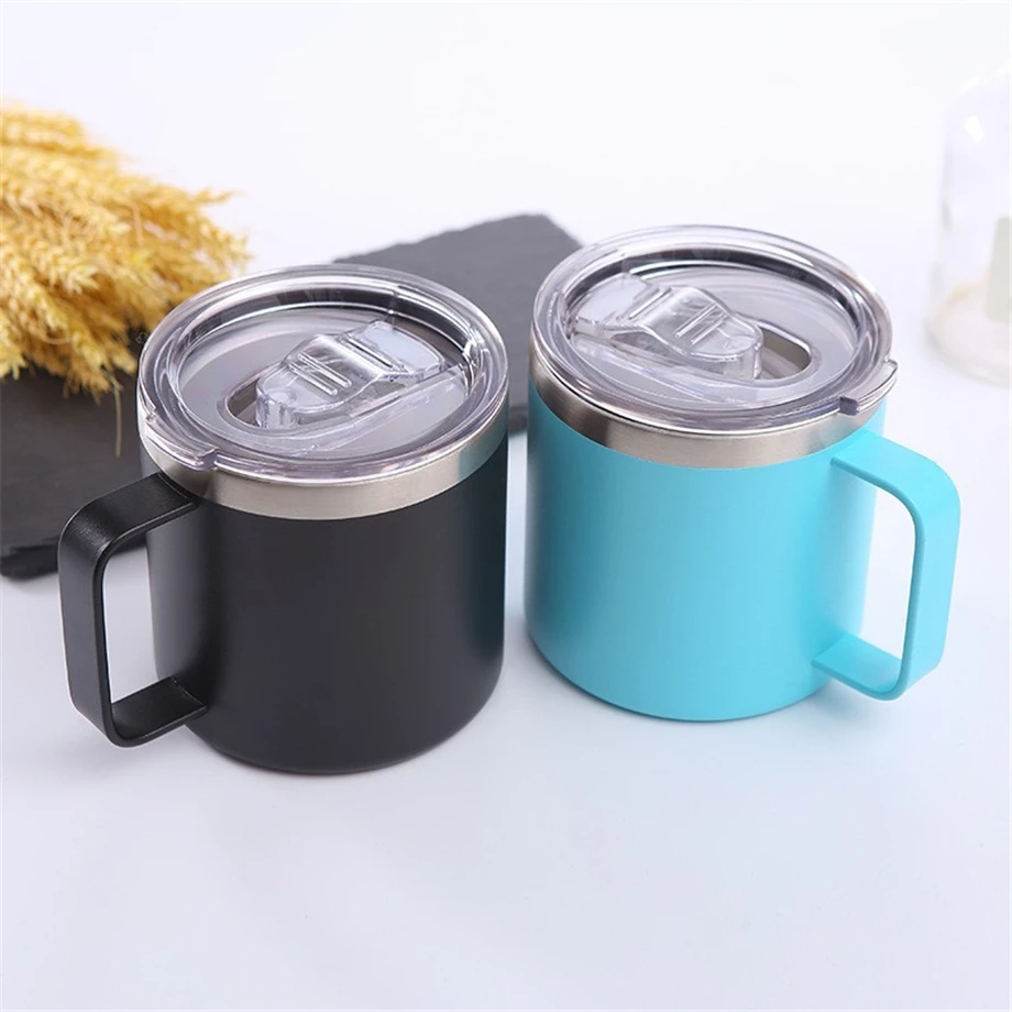 10 oz. Stainless Steel Sublimation Coffee Mug with Wire Handle