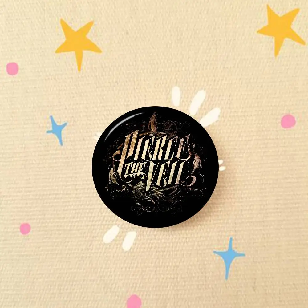 Pierce The Veil Band Icon Tinplate Button Pin Brooch Badge Accessory