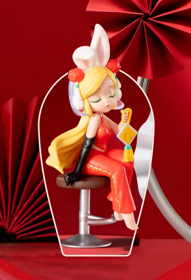thumbnail image 1 of POP MART Skullpanda Three, Two, One! Happy Chinese New Year Series Blind Box Action Figure Guess Bag Ornament Decor Cute Toy, 1 of 5