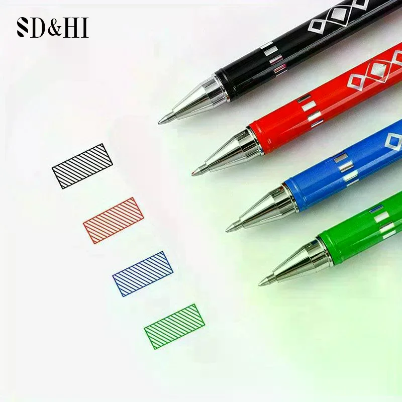 12Pcs 열 지울 수 있는 펜 세트 0.7mm 지울 수 있는 젤 펜 총알 닙 컬러 젤 펜 부드러운 쓰기 학교 사무용품