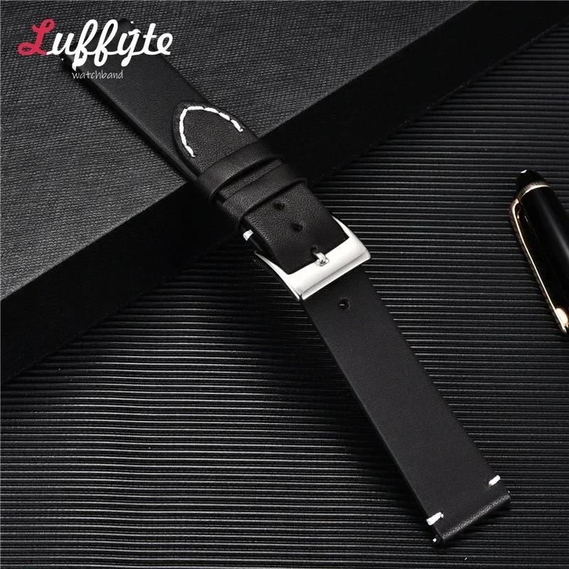 Vintage Leather Quick Release Watch Strap - Premium Cowhide Bracelet Accessory