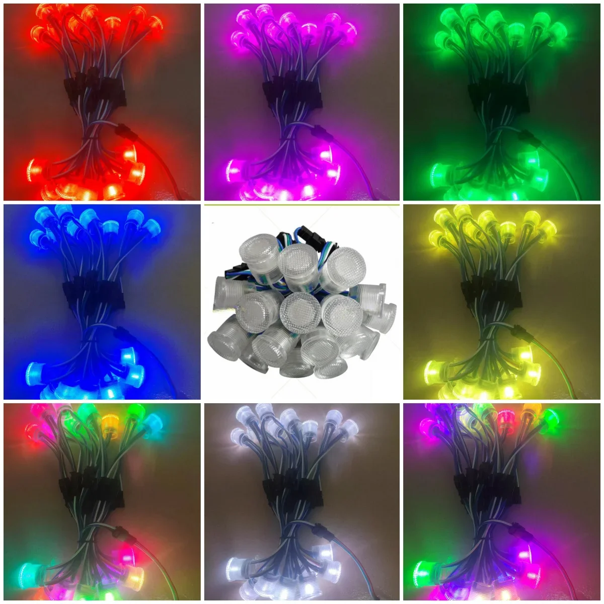 DC5V WS2811 LED Pixel Point Light Diameter 20mm SMD5050 Individually Addressable Programmable WS2812 Pixel Modules 20/50/100pcs