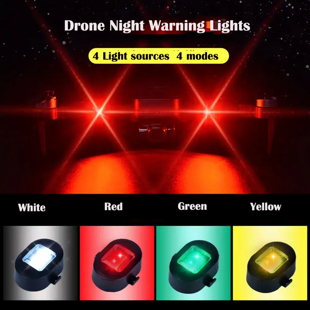 Luci Di Segnalazione A Led Per Dji Mini 3 Pro/Mavic 2 /Air 2S/Mini 2Night Fly Accessori Per Droni Visibili Illuminazione Stroboscopica Ricaricabile
