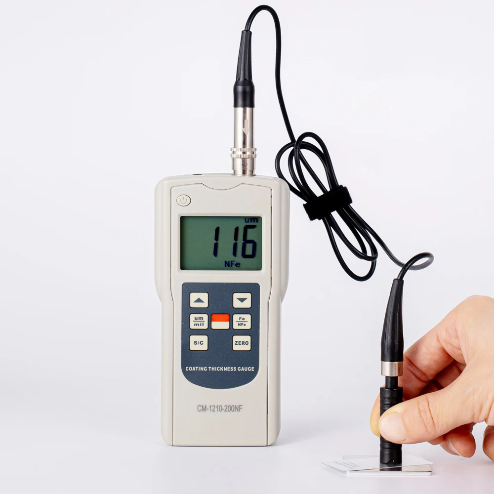 

Micro Coating Thickness Gauge AC-112-200NF portable Aluminum-Based Micro-Coating Thickness Meter 0~200 um