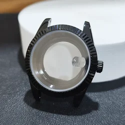 Elegant Sapphire 41mm Watch Case with Fluted Bezel - NH35 (04)