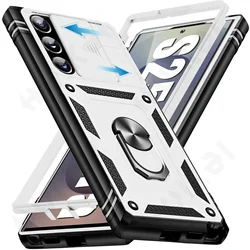 Heavy Duty Smartphone Case with 360 - Degree Kickstand and Camera Protection - Samsung A14 5G (White)