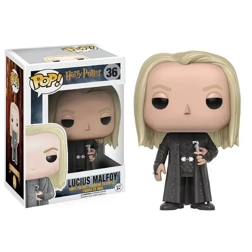 thumbnail image 1 of Funko POP Wizarding World Vinyl Figures MINERVA 37# DRACO MALFOY 117# LUCIUS MALFOY 36# FRED WEASLEY 33# PVC Dolls Model Toys, 1 of 5