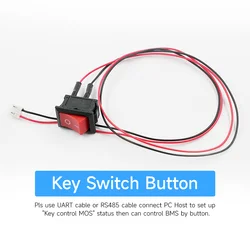 Advanced Smart BMS Accessory with Bluetooth & LCD Display (Key switch Button)