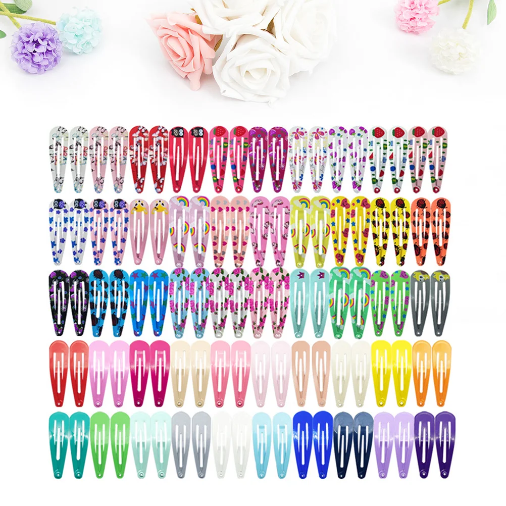 

100 шт., заколки-пряжки для девочек