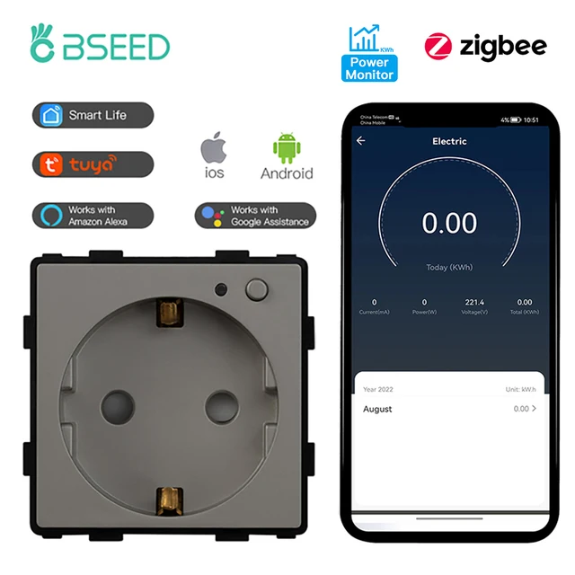 BSEED زيجبي المكونات الذكية مراقبة الطاقة مقبس الإ...