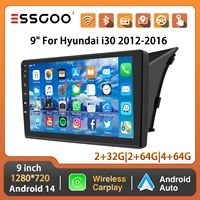 ESSGOO 9 "autoradio stéréo pour Hyundai i30 2012-2016 Android 14 Apple Carplay Android Auto GPS NAVI RDS WiFi BT SWC lien miroir 1