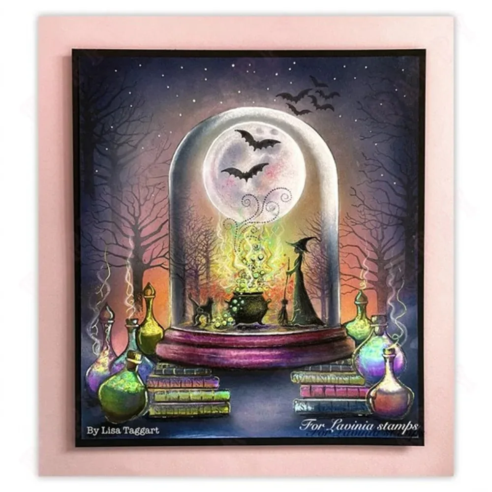 Hot Sale Halloween Clear Stamps for DIY Scrapbooking Card Transparent Stamp Making Photo Album Crafts Decor New Stamp