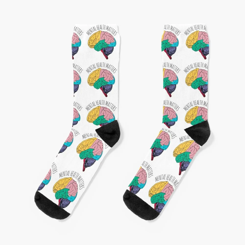 MENTAL HEALTH MATTERS Socks Non-slip Crossfit Hiking boots Boy Child Socks Women's saint albert the great socks non slip socks cartoon socks hip hop boy child socks women s